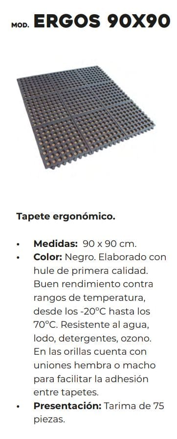 TAPETE ERGONOMICO 9090